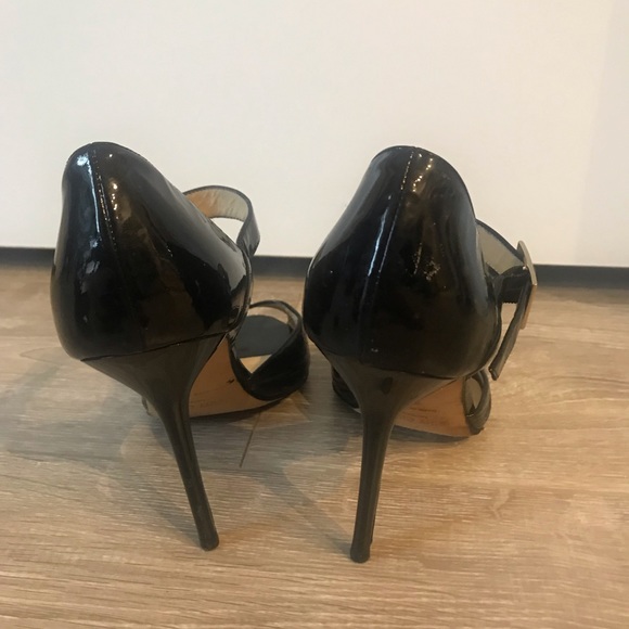 Jimmy Choo Mary Jane Peep Toe Pumps in Black - Picture 4 of 5